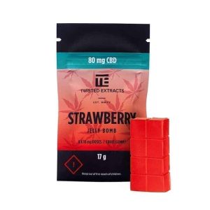 Strawberry-CBD-Jellybomb-from-Twisted-Extracts