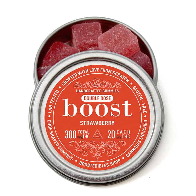 boost edibles THC strawberry