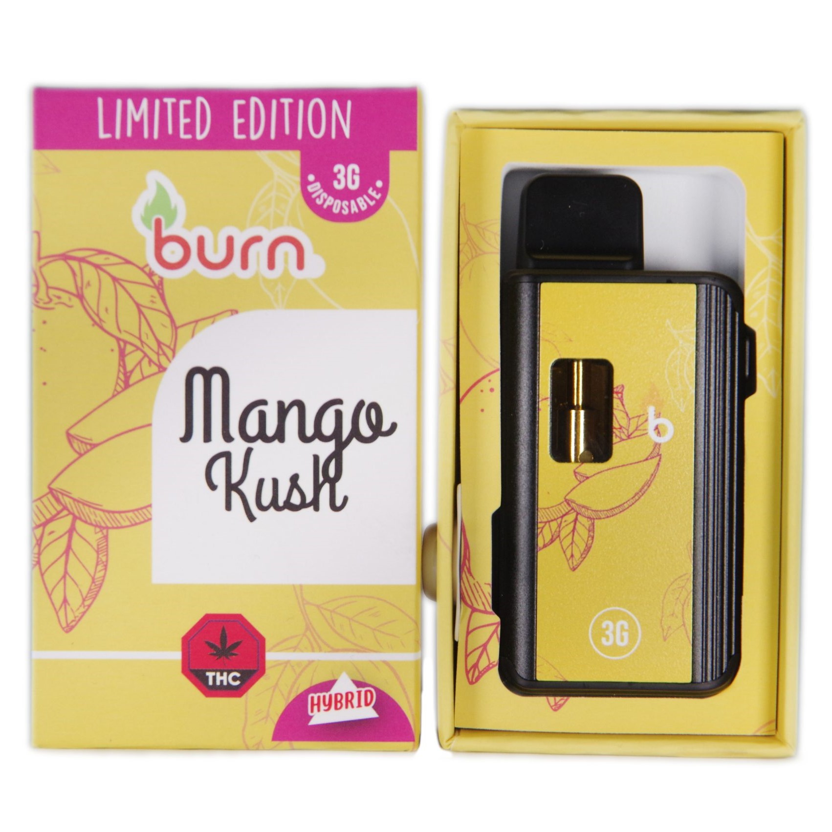 Burn - Mango Kush 3 Grams Disposable Vape | Buy Weed Online | Online ...