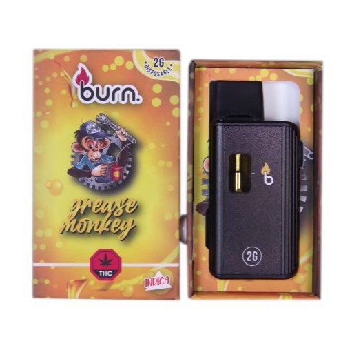 Burn – Grease Monkey 2 Grams Disposable Vapes | Buy Weed Online ...