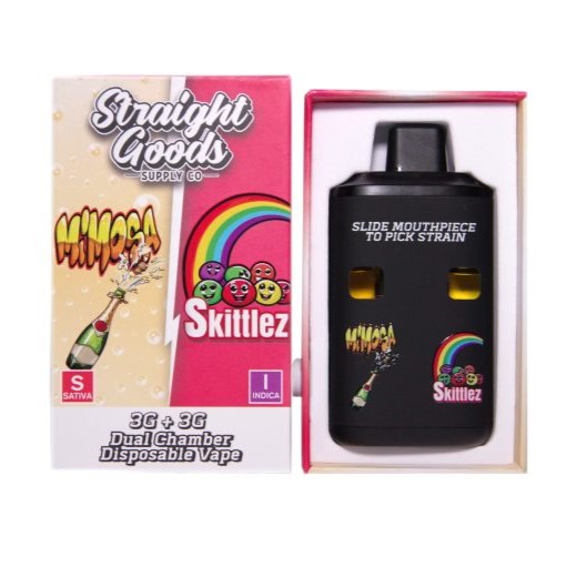 Straight Goods Dual Chamber Vape – Mimosa + Skittles (3 Grams + 3 Grams) |  Buy Weed Online