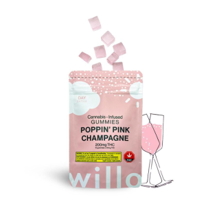Willo-200mg-THC-Pink-Champagne-Day-Gummies