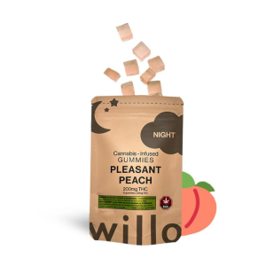 Willo-–-200mg-THC-Pleasant-Peach-Night-Gummies