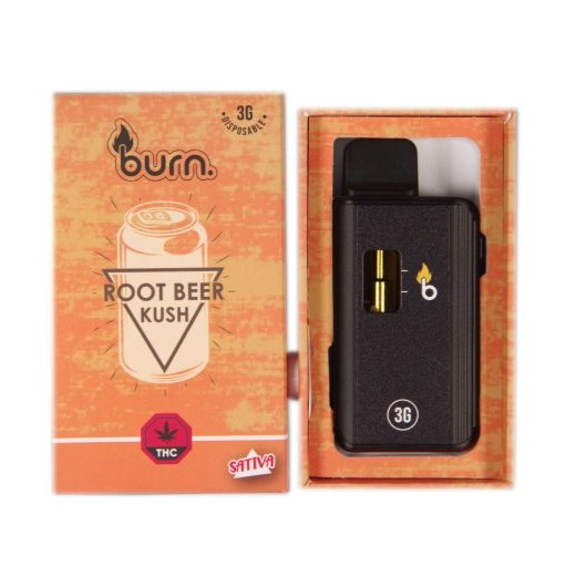 Burn - Root Beer Kush 3 Grams Disposable Vape | Buy Weed Online ...