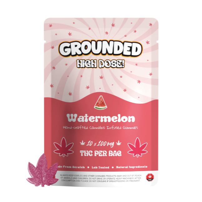 Grounded-High-Dose-Leafs-–-Watermelon-1000mg-Gummies