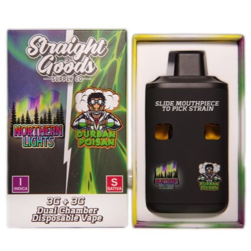 Straight Goods Dual Chamber Vape – Northern Lights + Durban Poison (3 ...