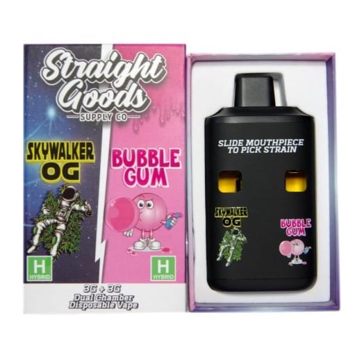 Straight Goods Dual Chamber Vape – Skywalker OG + Bubblegum (3 Grams + 3  Grams) | Buy Weed Online