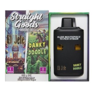 Straight Goods LCD Screen Dual Chamber Vape – El Jefe + Danky Doodle (3 Grams + 3 Grams)