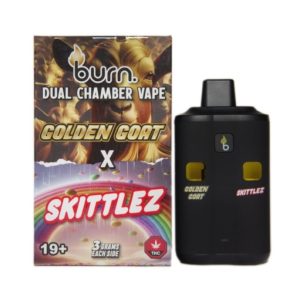 Burn Dual Chamber Vape – Golden Goat X Zkittles (3 Grams + 3 Grams)