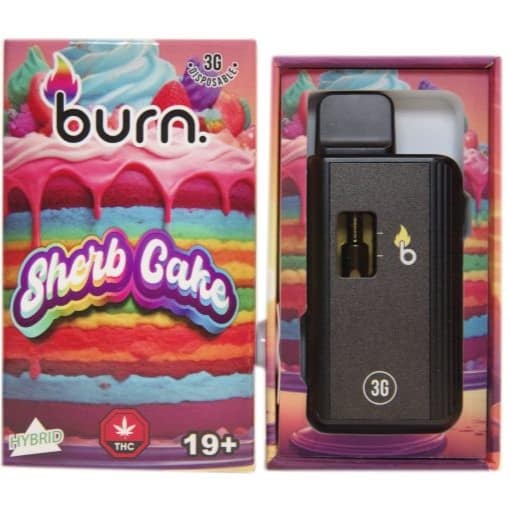 Burn - Sherb Cake 3 Grams Disposable Vape | Buy Weed Online