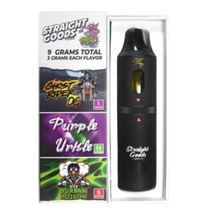 Straight-Goods-Triple-Chamber-Vape-–-Ghost-Rider-OG-Purple-Urkle-Durban-Poison-3-Grams-3-Grams-3-Gram