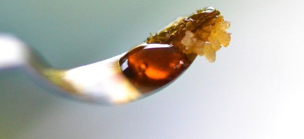 This is a type of cannabis concentrate known for its glass-like appearance and high potency.