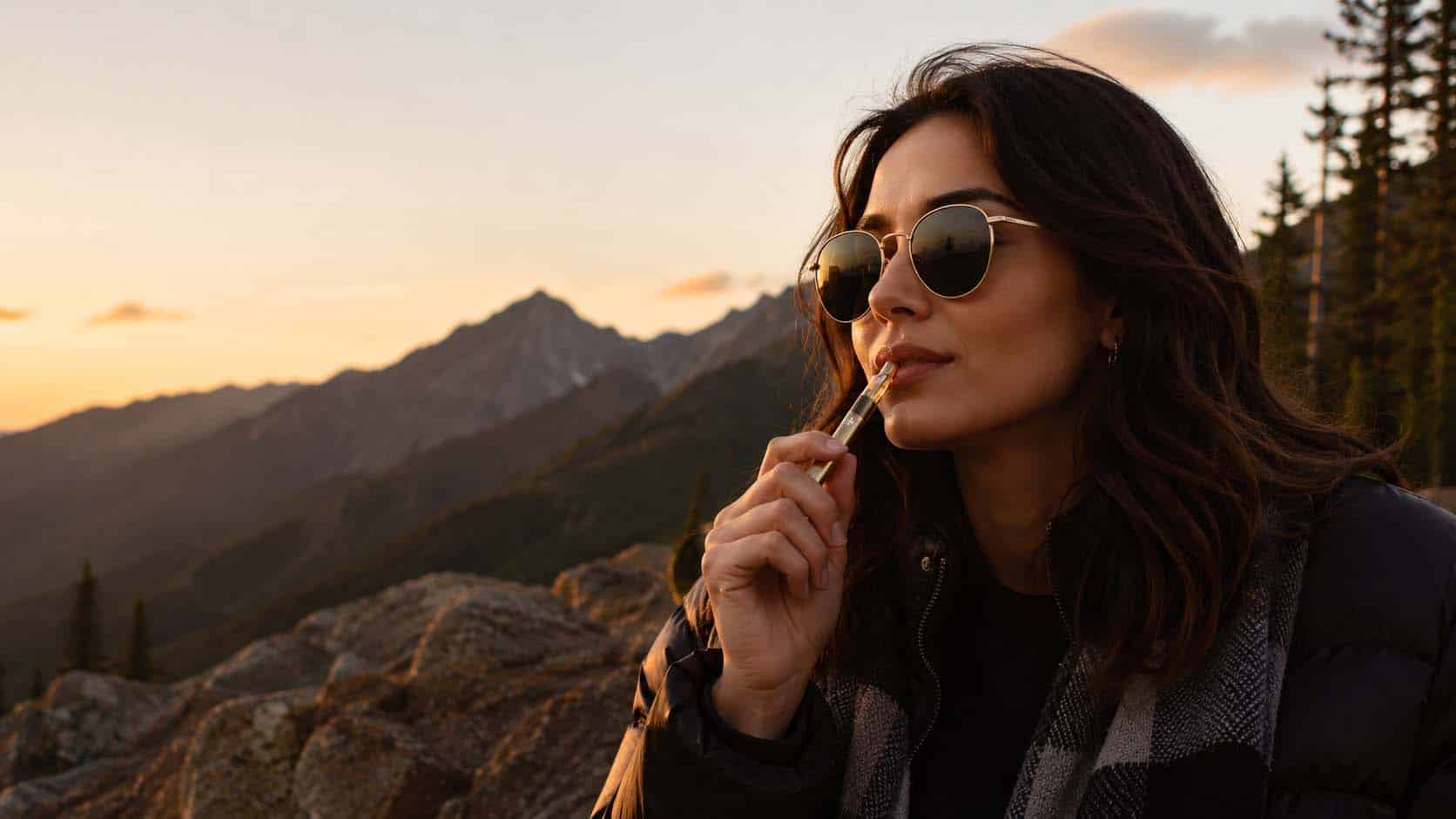 live-resin-vape-pen-golden-hour-mountain-lifestyle