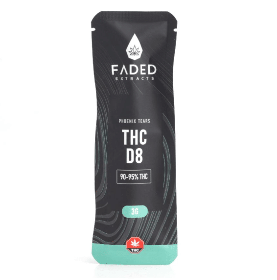 Photographie source: Faded Extracts – Phoenix Tears THC D8 –